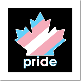 Trans Pride Maple Leaf Posters and Art